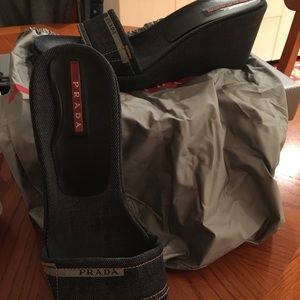 Prada wedges